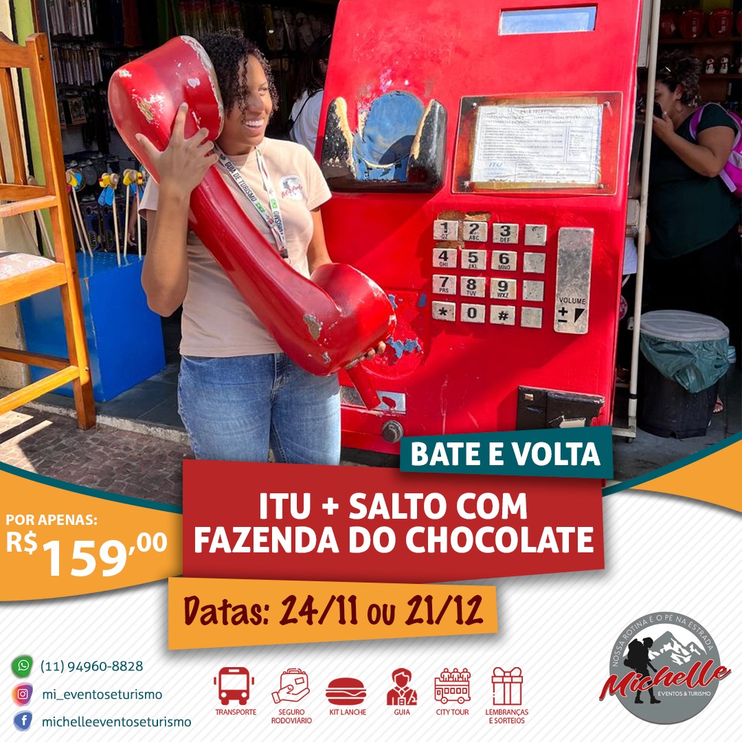 ITU + SALTO - COM FAZENDA DO CHOCOLATE